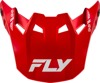 Fly Racing Formula CC Objective Visor Red/White XL/2X - Replacement visor for Formula CC helmets