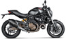 Black Titanium Slip On Exhaust w/Cat - Ducati Monster 821, 1200/S