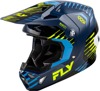 Fly Racing Formula CP Slice Helmet Navy/Hi-Vis/White SM - ECE/DOT approved lightweight helmet