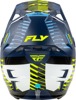 FLY Racing Formula CP Slice Helmet Navy/Hi-Vis/White 2X - ECE/DOT approved lightweight helmet