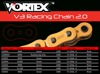 V3 Chain & Sprocket Kit Gold RX Chain 520 14/42 Hardcoat Aluminum - For 18-19 Kawasaki Z900RS ABS