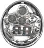 LED Headlight Chrome - For 02-17 HD V-Rod