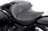 Big IST Wide Leather Solo Seat - For Harley FLH FLT