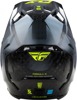 Fly Racing Formula S Carbon Protocol Helmet MD Black/Grey/Hi-Vis - Smart carbon fiber helmet with crash detection