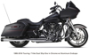 Comp-S Chrome Slip On Exhaust Black Cap - For 95-16 HD Touring