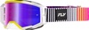 FLY RACING Zone Elite Goggles Pink/Yellow/Purple - Premium goggles with red mirror/smoke lens