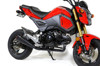 Alien Head 2 Black Full Exhaust - For 17-20 Honda MSX125 Grom