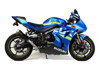 Predator Stainless Steel Electro-Black Full Exhaust - Suzuki GSXR1000