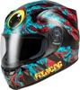 Fly Racing Revolt Space Creep Helmet XL Light Blue/Black/Red - ECE & DOT approved helmet, size XL