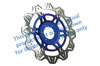 Front VEE Brake Rotors - Blue - VEE Style Brake Rotor - Blue Center Front Set