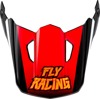 Fly Racing Youth Kinetic Scorched Helmet Visor Red/Black/White - Replacement visor for Youth Kinetic Scorched Helmet