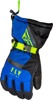 Fly Racing Cascade Gloves Small Black/Blue/Hi-Vis - Waterproof insulated gloves