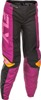 Fly Racing Women's F-16 Pants Black/Mauve/Yellow Sz 07/08 - Women's F-16 Pants, US Size 07/08