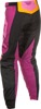 Fly Racing Women's F-16 Pants Black/Mauve/Yellow Sz 07/08 - Women's F-16 Pants, US Size 07/08