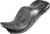 Airhawk Longhaul Drag Gray Stitch Wide 2-Up Seat - For Harley FLH FLT