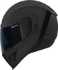 ICON Airform Dark Helmet 2XL Rubatone Black Matte - Full-face helmet with DropShield visor