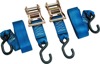 BikeMaster 2x84in Ratchet Tiedown Pair - Blue