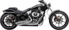 Speedster Short Swept Chrome Full Exhaust - For 13-17 HD Softail Breakout