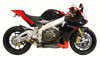 Black Center GP Slip On Exhaust - for 10-15 RSV4/R & 11-15 Tuono V4