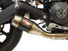 Black Center GP Slip On Exhaust - Fits Many 15-22 Ducati Scrambler 800