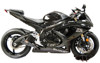 Black Velvet GP Slip On Exhaust - for 08-10 Suzuki GSXR600 & GSXR750