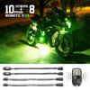 Flex Strips 7 Color LED Accent Light MC/ATV Kit (10xCompact Pods + 8x10In)