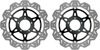 Front VEE Brake Rotors - Black - VEE Style Brake Rotor - Black Center Front Set