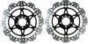 Front VEE Brake Rotors - Black - VEE Style Brake Rotor - Black Center Front Set