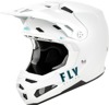 Fly Racing Formula S Carbon Solid Helmet White XL - Smart carbon helmet with Quin Race Sensor