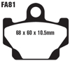 Standard Organic Brake Pads Front Set