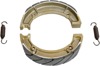 Grooved Organic Rear Brake Shoes For 81-83 XJ550 Seca, 80-83 XS400 - Also Fits 96-04 350/400 Kodiak & 98-01 660 Grizzly