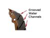 Grooved Organic Rear Brake Shoes For 81-83 XJ550 Seca, 80-83 XS400 - Also Fits 96-04 350/400 Kodiak & 98-01 660 Grizzly