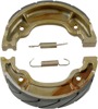 Grooved Organic Brake Shoes - Front Shoes on 92-00 Yamaha TW200 - Rear For TTR225,TTR230,XT350 & 50/80 Raptor/Grizzly