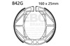 Grooved Organic Brake Shoes - 160 x 25 mm