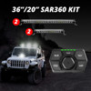 SAR360 Light Bar Kit Emergency Search and Rescue Light System (2)36In (2)20In