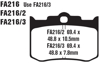 Organic Brake Pads - For Performance Machine 4-piston caliper 124 x 4HR ,137 x 4