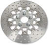 Polished Floating Brake Rotor - 10 Button Floating Brake Rotor - Polished Center