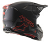 Supertech M-8 Echo Helmet Black/Grey/Neon Red 2X-Large