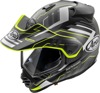 Arai XD-5 Trail Helmet Matte Black/Yellow 2XL - Dual sport helmet in Matte Black/Yellow, size 2XL