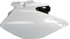 Plastic Side Number Plate - White - For 07-15 WR250F 07-11 WR450F