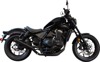 High-Mount Black Stainless Steel Comp-S Slip On Exhaust - For 2021+ Honda Rebel 1100