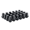 Lug Nut Kit - 14x1.5 - Mag Shank - Black - Dually (Sprinter) - Set of 24