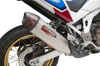 RS-12ADV Street Slip On Exhaust - SS/CF - For 20-22 Honda CRF1100L Africa Twin