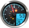 Silver Bezel Tnt-B Multi-function Speedo & Tach Gauge - For 15-up Yamaha Bolt