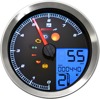 Silver Bezel Tnt-B Multi-function Speedo & Tach Gauge - For 15-up Yamaha Bolt