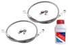 Front & Rear Stainless Steel Brake Line Kit - Honda CBR300R Non-ABS