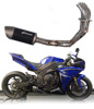 Carbon Low Mount Full Exhaust w/Ti End Cap - For 09-14 R1