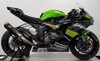 Works Slip On Carbon Fiber Exhaust - For 19-21 Kawasaki ZX6R