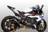 GP19 Black Slip On Exhaust - For 20-23 BMW S1000RR