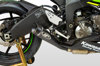 Black GP19 Slip On Exhaust - For 09-25 Kawasaki ZX6R